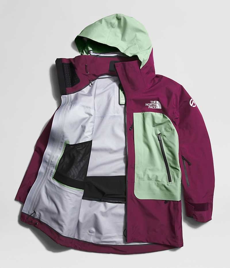 The North Face Summit Series Verbier GTX Isolerede Jakker Dame Fuchsia Mintgrønne | DK SXNRB