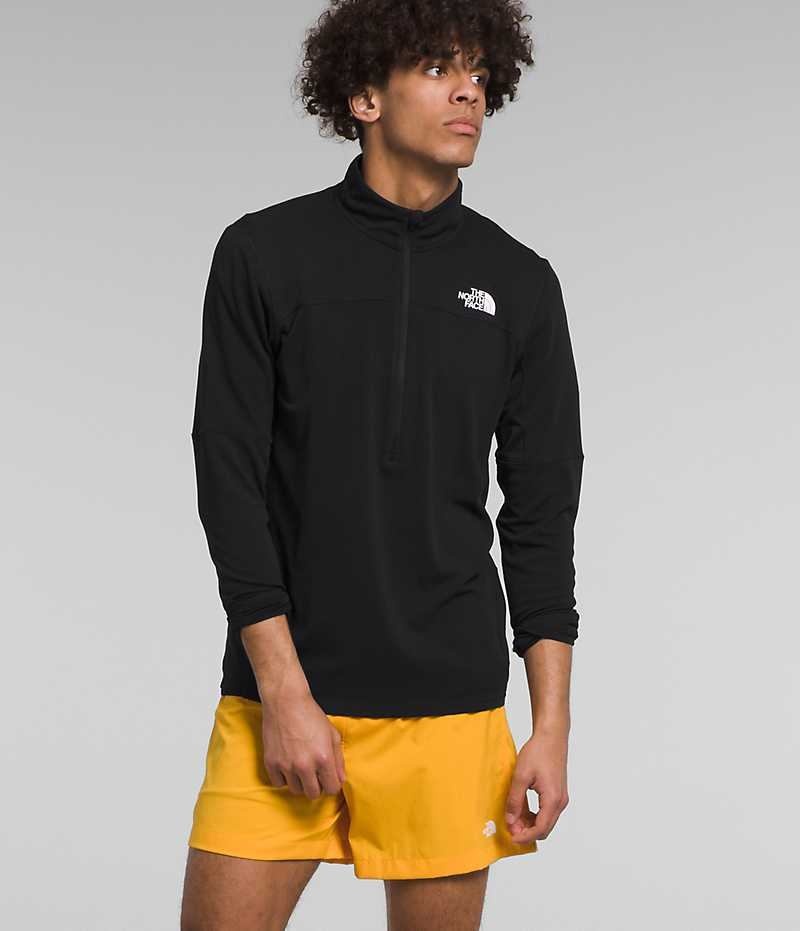 The North Face Sunriser ¼-Zip Sweatshirt Herre Sort | DANMARK QZLFK