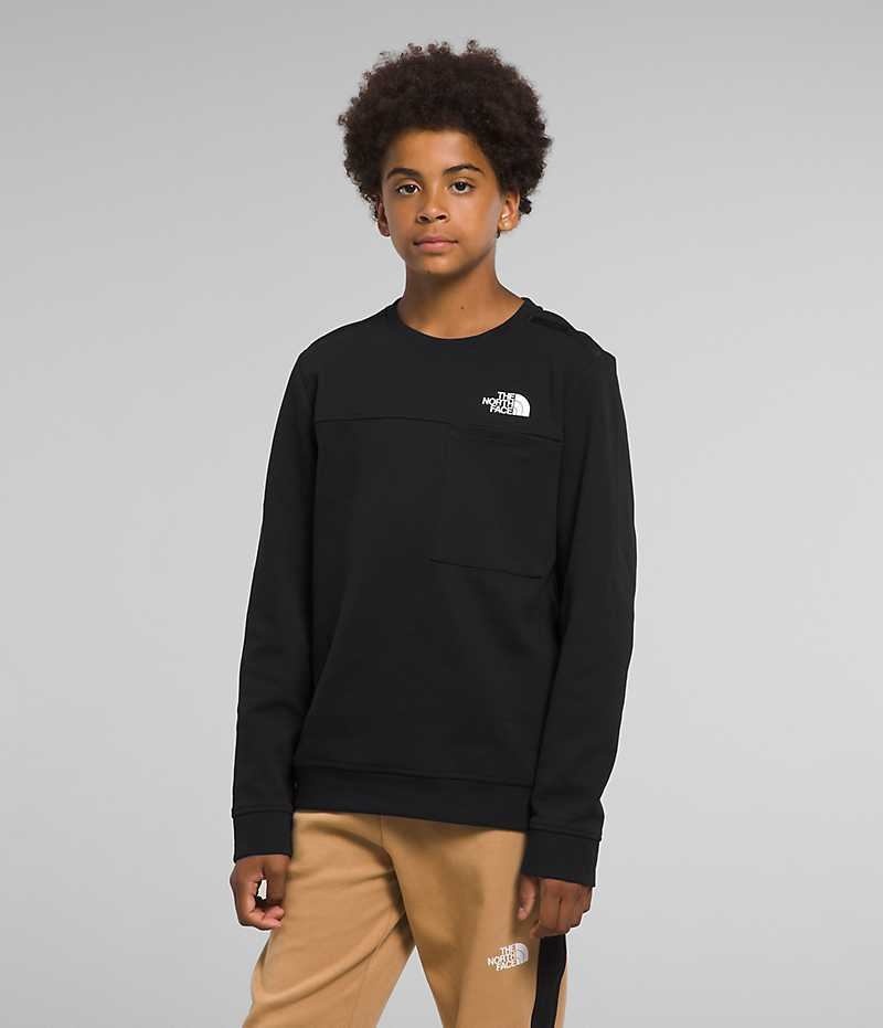 The North Face TNF™ Tech Crew Pullover Drenge Sort | DK RDVTK