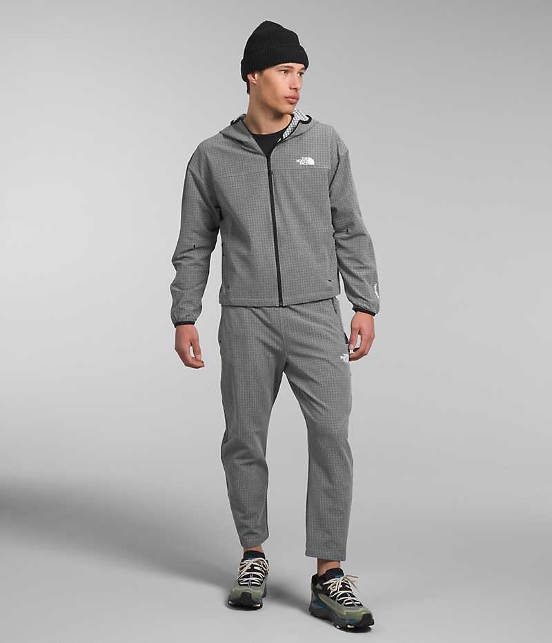 The North Face Tekware™ Grid Hoodie Fleece Jakker Herre Grå | DANMARK AQUBL