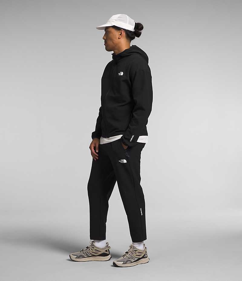 The North Face Tekware™ Grid Hoodie Fleece Jakker Herre Sort | DANMARK QZIUD