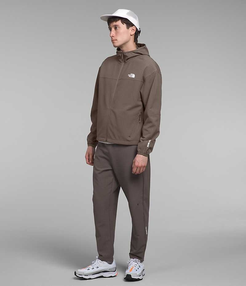 The North Face Tekware™ Grid Hoodie Fleece Jakker Herre Brune | DK ZDEXV