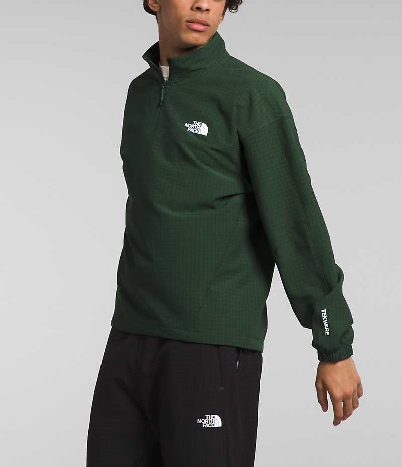 The North Face Tekware™ Grid ¼-Zip Pullover Herre Grøn | DANMARK OJMBD