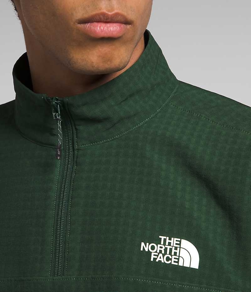 The North Face Tekware™ Grid ¼-Zip Pullover Herre Grøn | DANMARK OJMBD