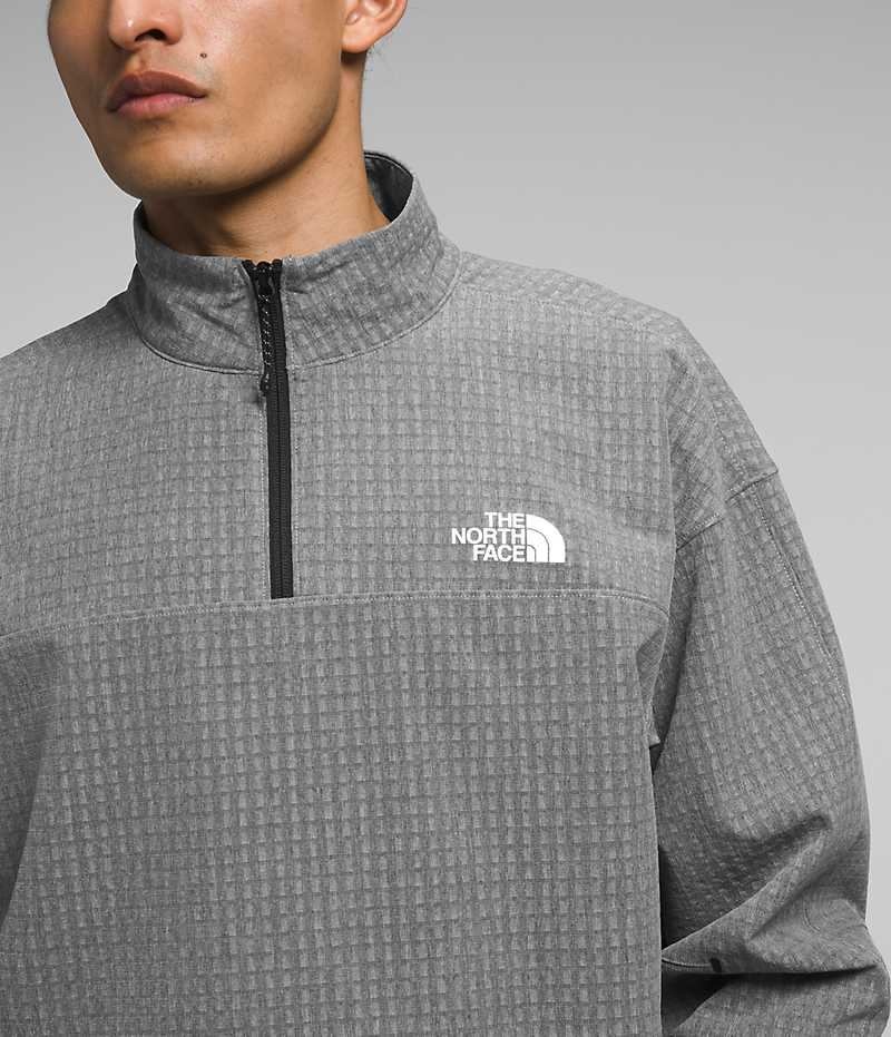 The North Face Tekware™ Grid ¼-Zip Pullover Herre Grå | DK FIXCW