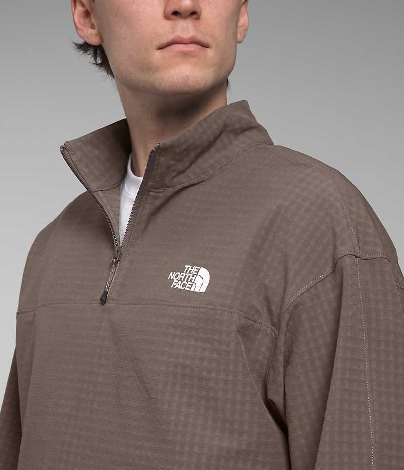 The North Face Tekware™ Grid ¼-Zip Pullover Herre Brune | DANMARK ATKDP