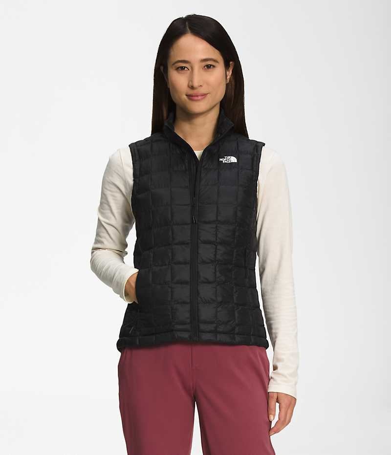 The North Face ThermoBall™ Eco 2.0 Dunvest Dame Sort | DANMARK GYIZF