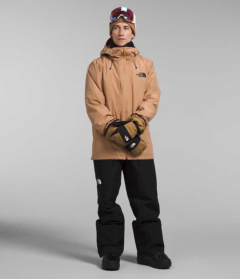 The North Face ThermoBall™ Eco Snow Triclimate® Hættejakke Herre Khaki | DANMARK PBAQD