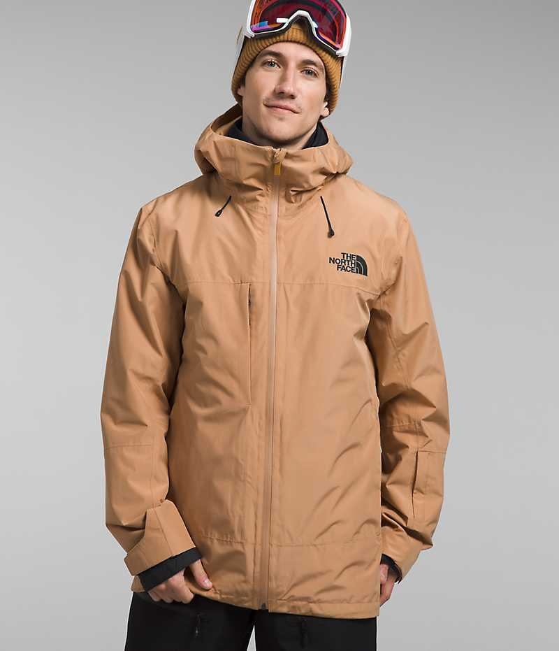 The North Face ThermoBall™ Eco Snow Triclimate® Hættejakke Herre Khaki | DANMARK PBAQD