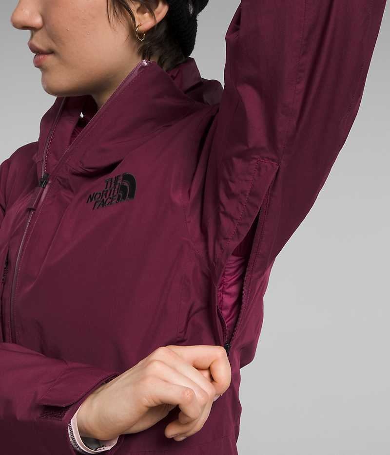 The North Face ThermoBall™ Eco Snow Triclimate® Isolerede Jakker Dame Fuchsia | DANMARK YVSBK