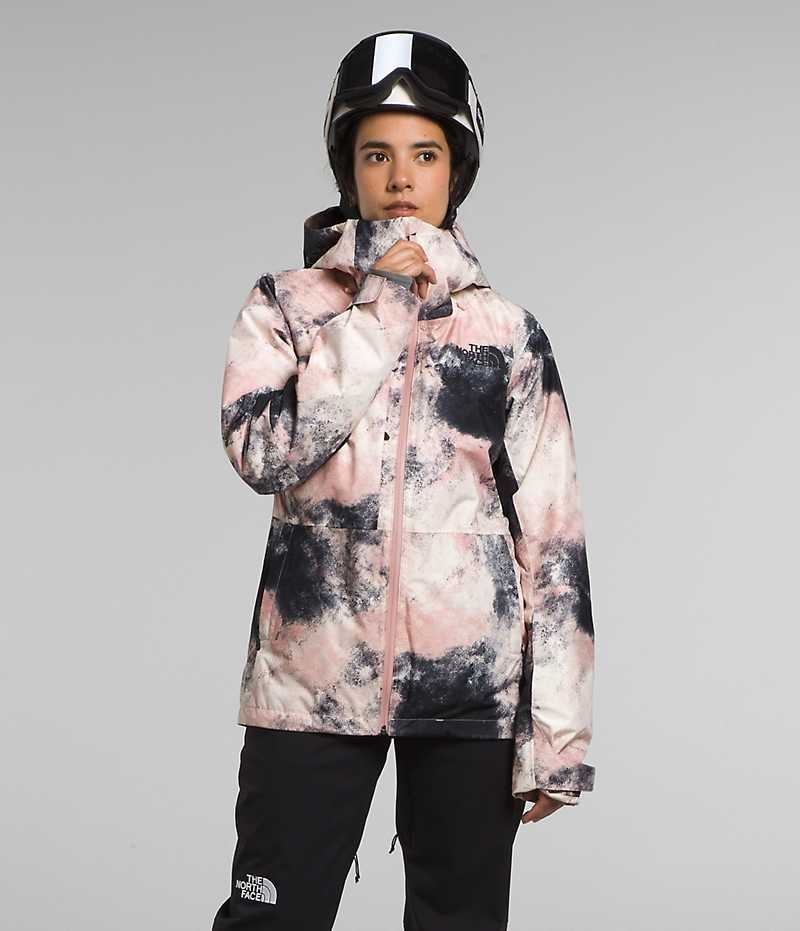 The North Face ThermoBall™ Eco Snow Triclimate® Isolerede Jakker Dame Lyserød | DK GWEOV