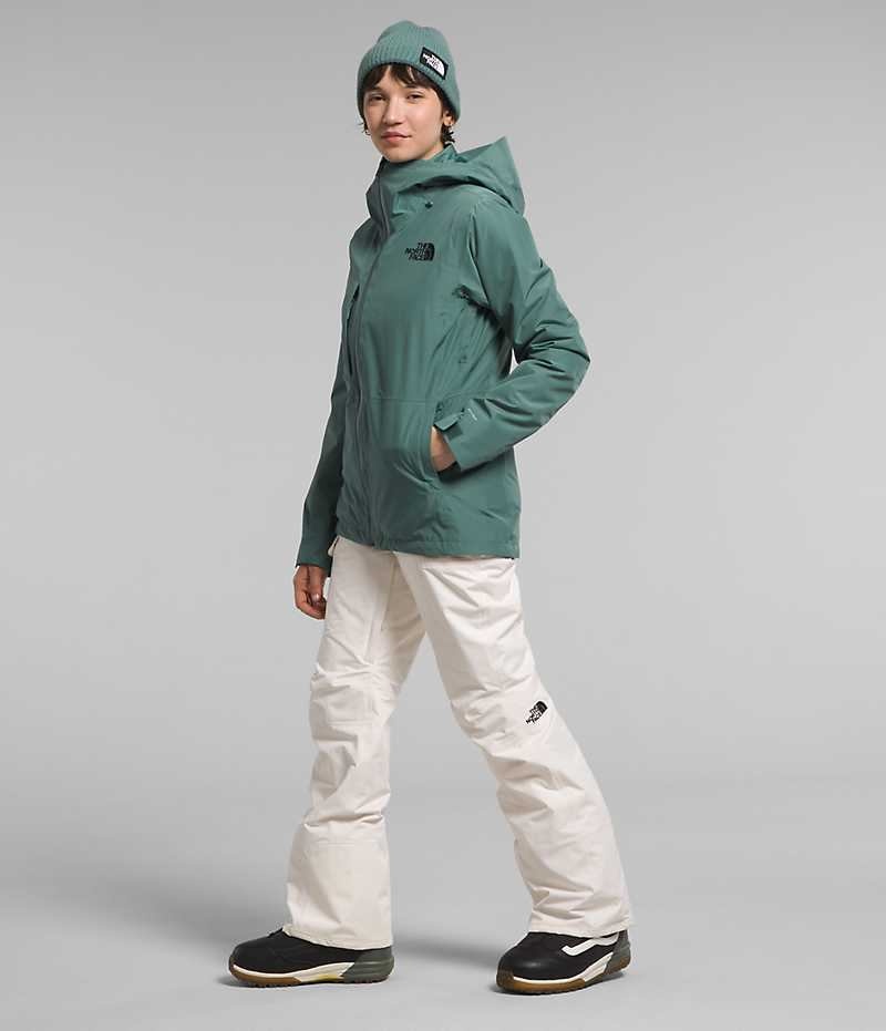 The North Face ThermoBall™ Eco Snow Triclimate® Isolerede Jakker Dame Grøn | DANMARK ZGHCK