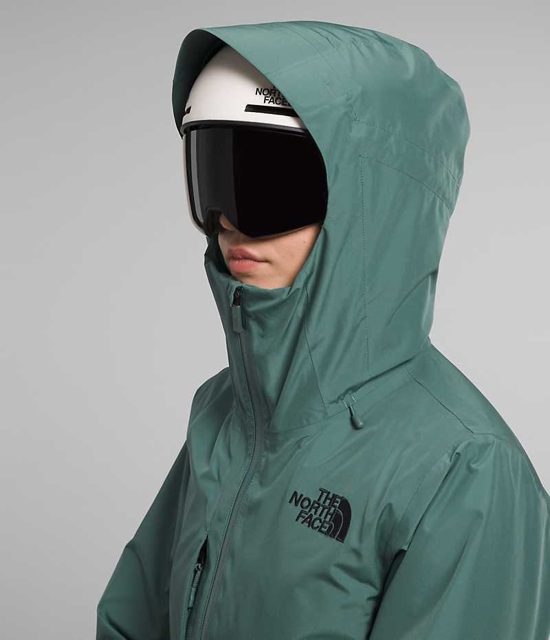 The North Face ThermoBall™ Eco Snow Triclimate® Isolerede Jakker Dame Grøn | DANMARK ZGHCK