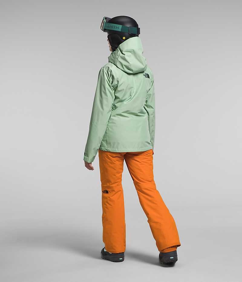 The North Face ThermoBall™ Eco Snow Triclimate® Isolerede Jakker Dame Mintgrønne | DK MZHWP