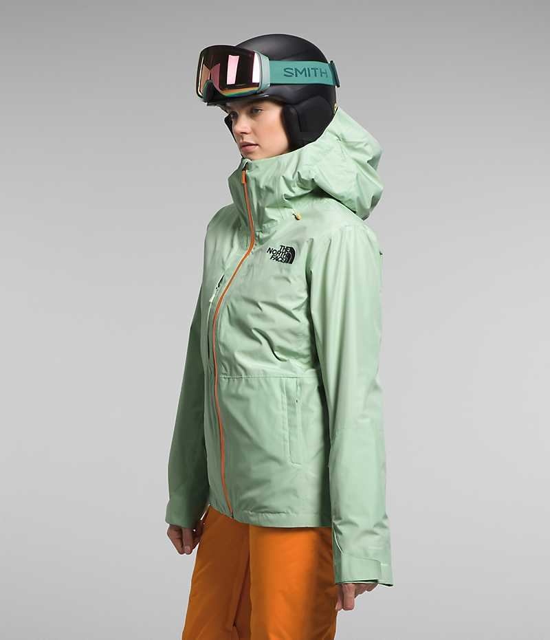 The North Face ThermoBall™ Eco Snow Triclimate® Isolerede Jakker Dame Mintgrønne | DK MZHWP