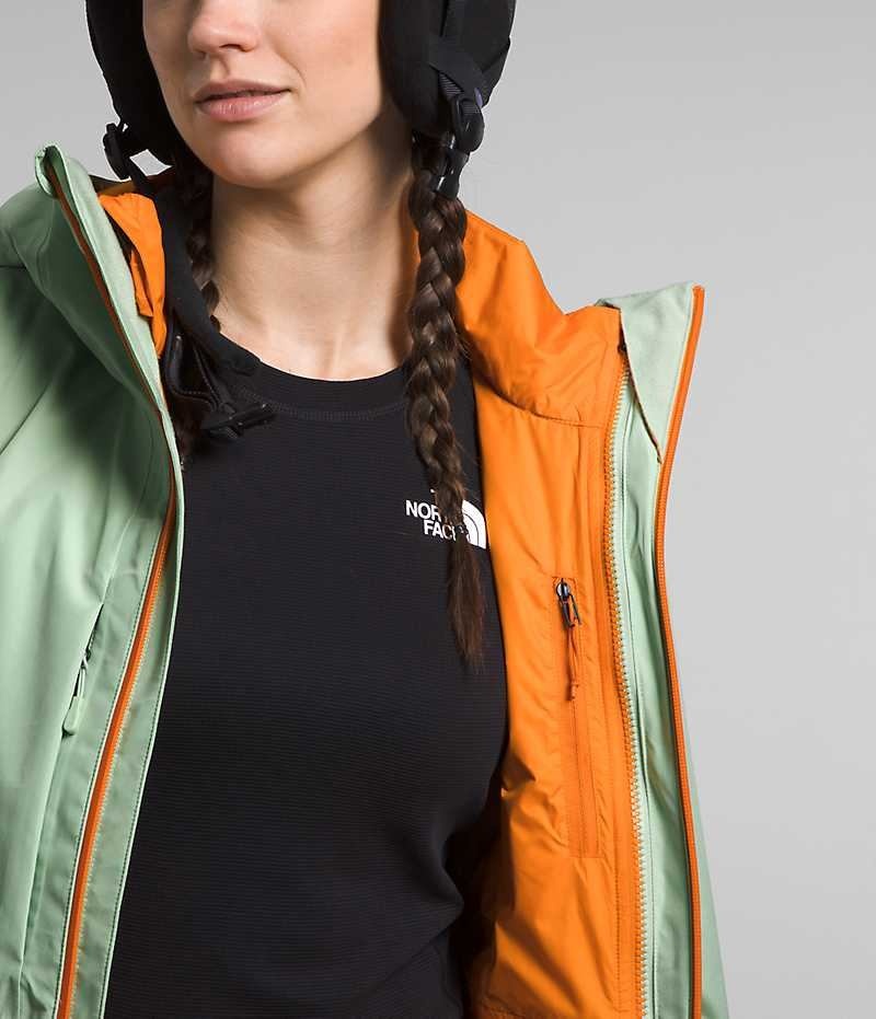 The North Face ThermoBall™ Eco Snow Triclimate® Isolerede Jakker Dame Mintgrønne | DK MZHWP