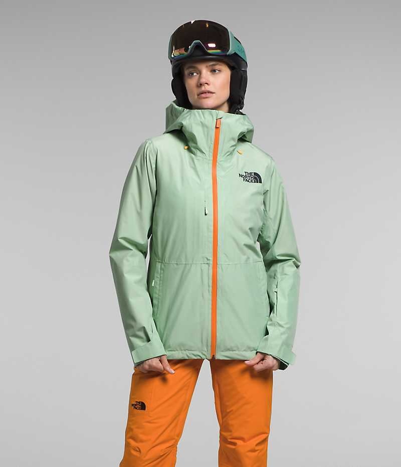 The North Face ThermoBall™ Eco Snow Triclimate® Isolerede Jakker Dame Mintgrønne | DK MZHWP