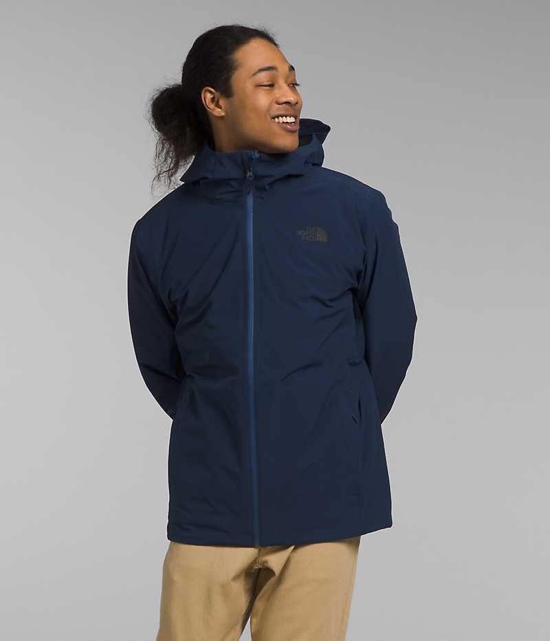 The North Face ThermoBall™ Eco Triclimate® Isolerede Jakker Herre Blå | DANMARK PHYSX