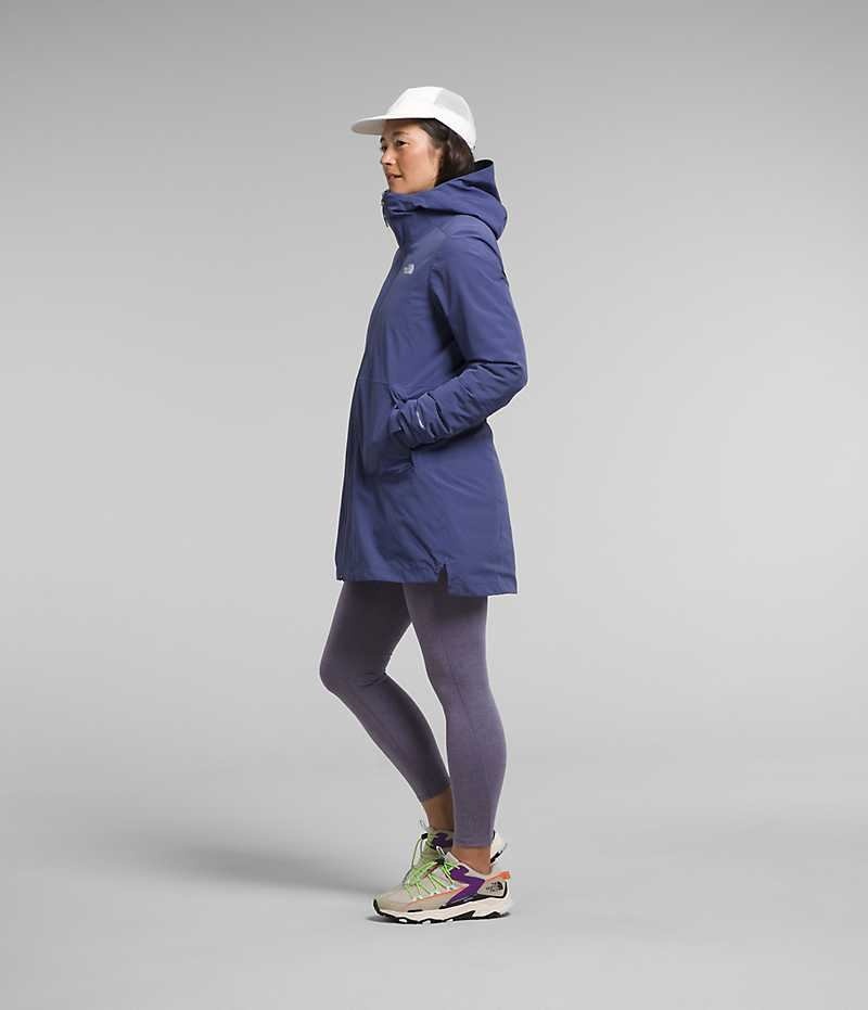 The North Face ThermoBall™ Eco Triclimate® Parka Dame Blå | DK VOERD