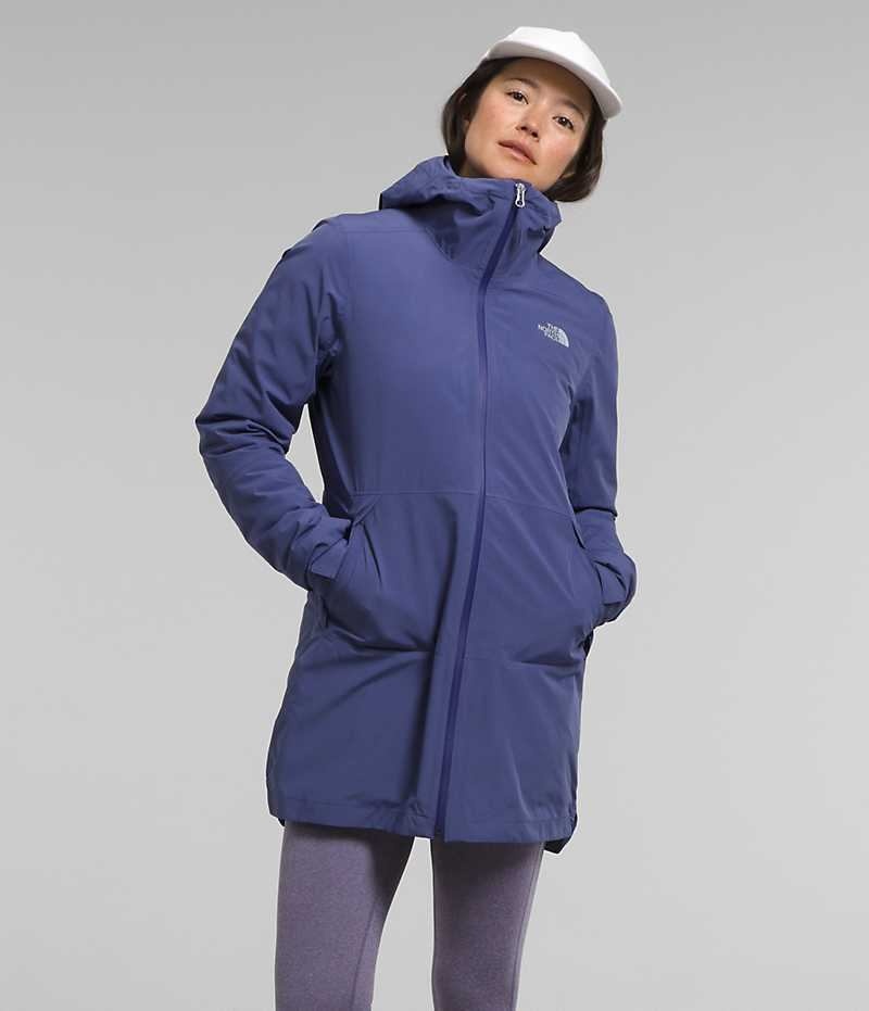 The North Face ThermoBall™ Eco Triclimate® Parka Dame Blå | DK VOERD