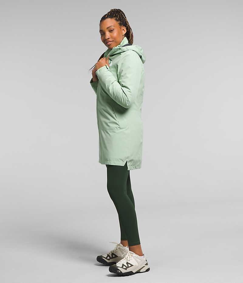 The North Face ThermoBall™ Eco Triclimate® Parka Dame Mintgrønne | DANMARK GBVFE