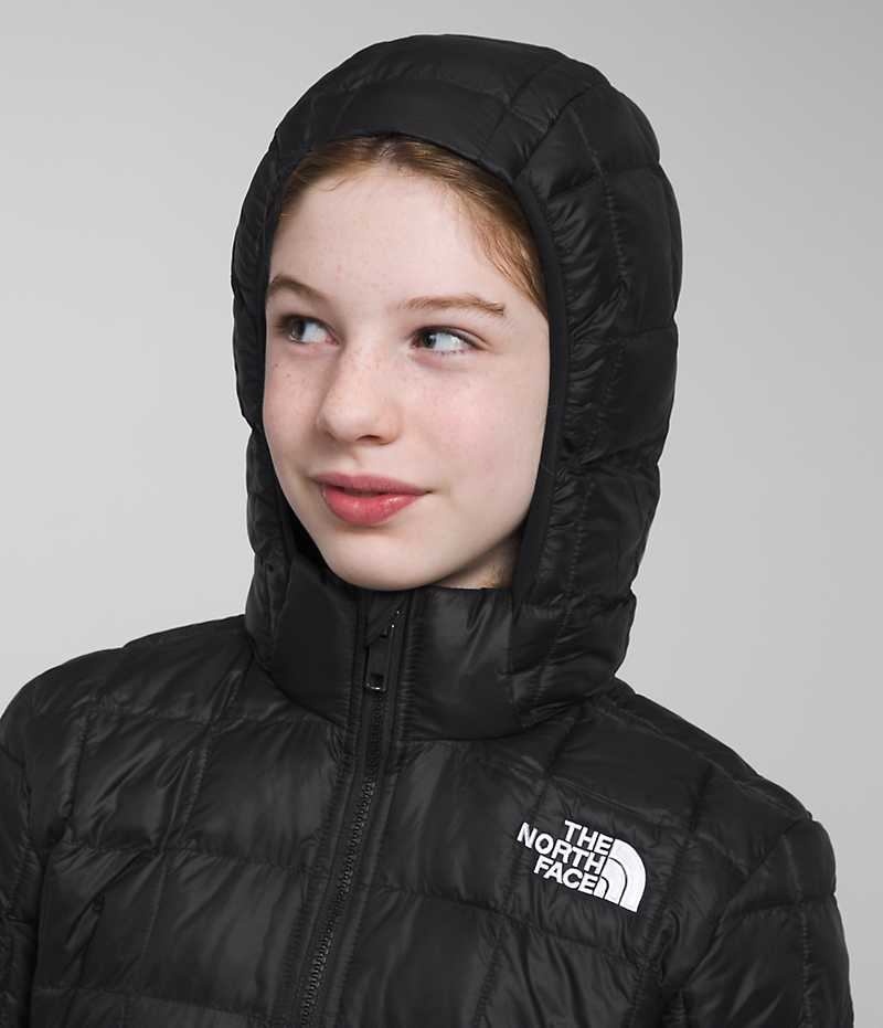 The North Face ThermoBall™ Hætte Dunjakke Pige Sort | DANMARK OVFNR