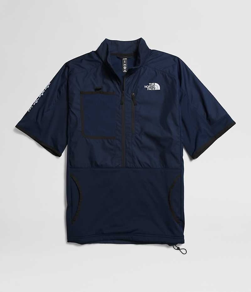 The North Face Trailwear Vinter Warm Overshirt T-Shirt Herre Mørkeblå | DK MNREI