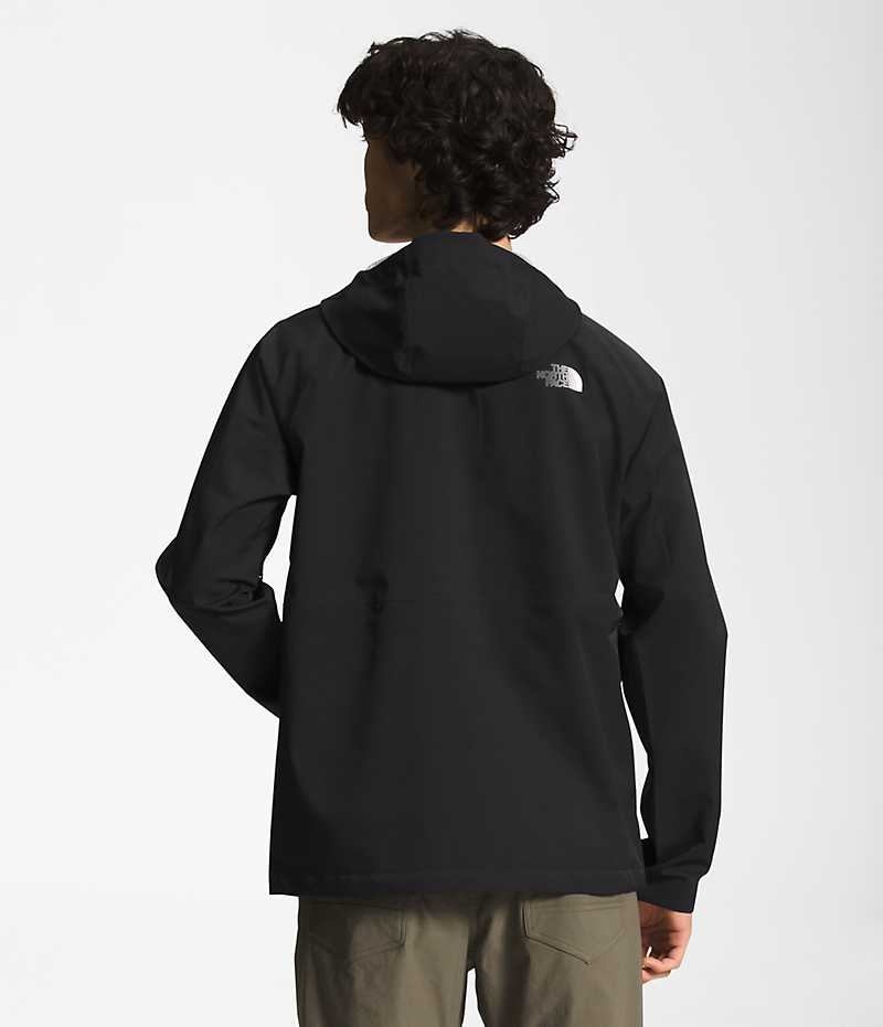 The North Face Valle Vista Stretch Regnjakke Herre Sort | DANMARK XHWRA