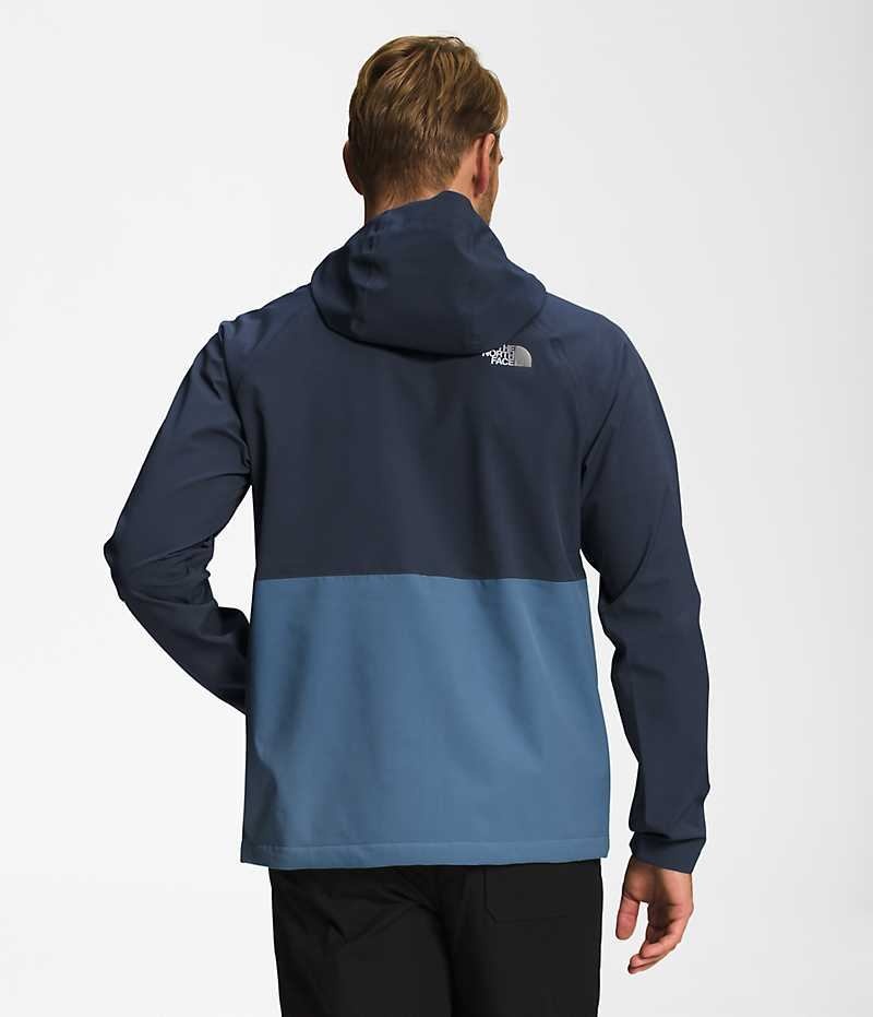 The North Face Valle Vista Stretch Regnjakke Herre Blå | DK XRQJS