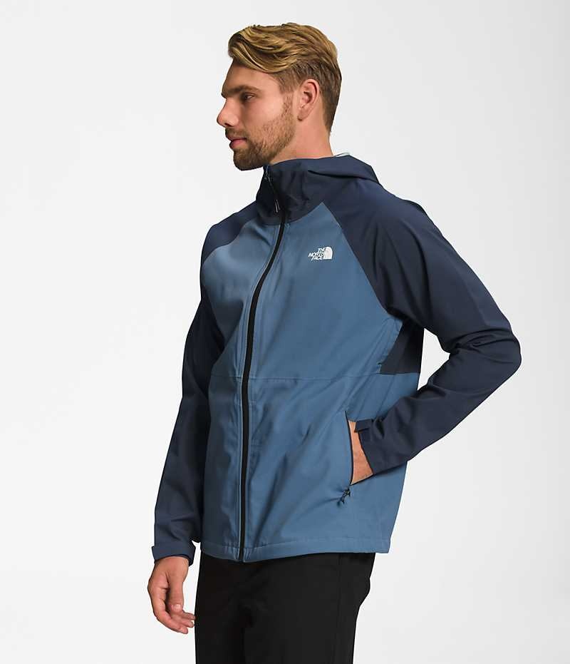 The North Face Valle Vista Stretch Regnjakke Herre Blå | DK XRQJS