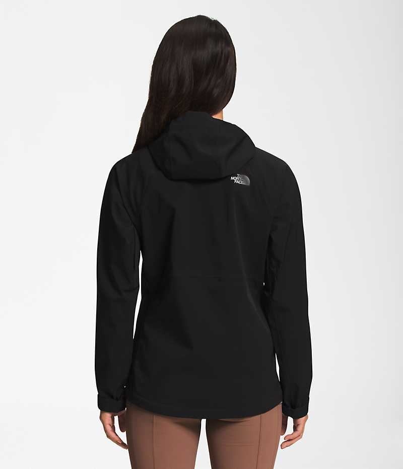 The North Face Valle Vista Stretch Regnjakke Dame Sort | DANMARK ITORW