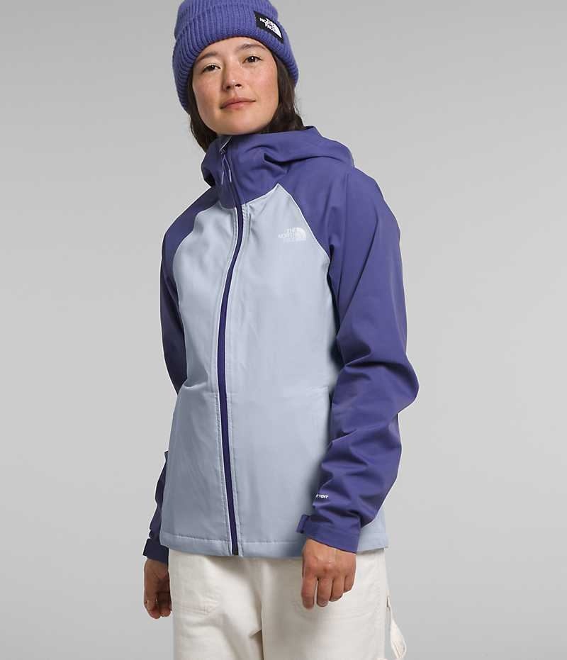 The North Face Valle Vista Stretch Regnjakke Dame Blå | DANMARK LPDAN