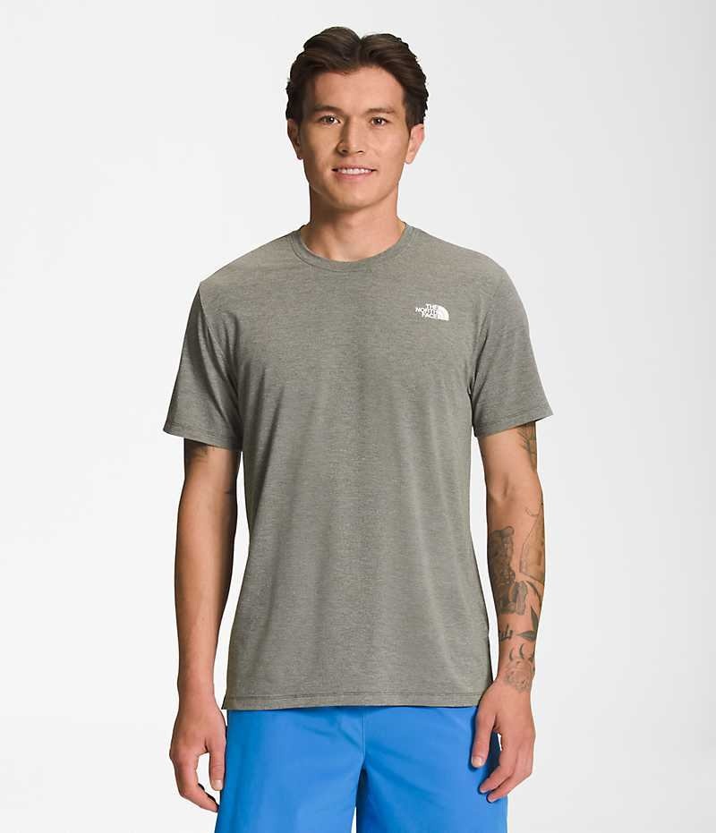 The North Face Wander Kort Sleeve T-Shirt Herre Olivengrøn | DANMARK RVFXG