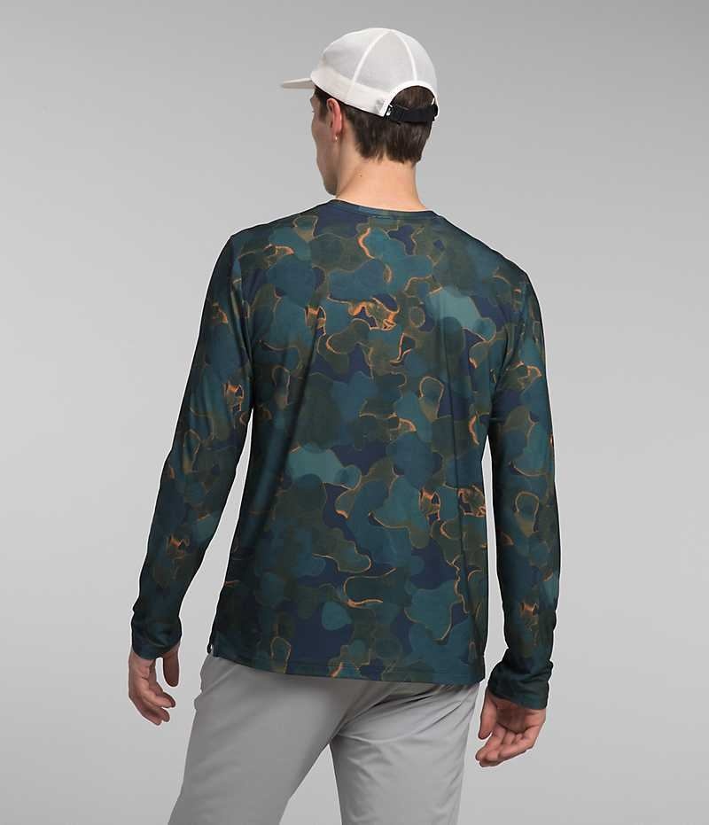 The North Face Wander Long Sleeve T-Shirt Herre Flerfarvede | DANMARK QNPLK