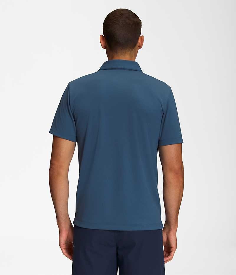 The North Face Wander Poloshirt Herre Blå | DANMARK AWZPT